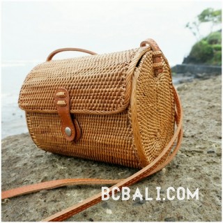 women handbag rattan hand woven ata bali full handmade ethnic design